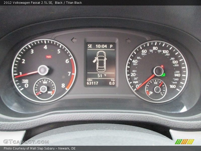 Black / Titan Black 2012 Volkswagen Passat 2.5L SE