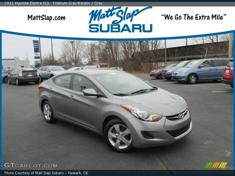 Titanium Gray Metallic / Gray 2011 Hyundai Elantra GLS