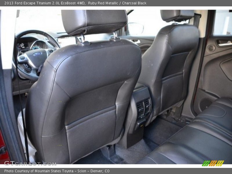 Ruby Red Metallic / Charcoal Black 2013 Ford Escape Titanium 2.0L EcoBoost 4WD