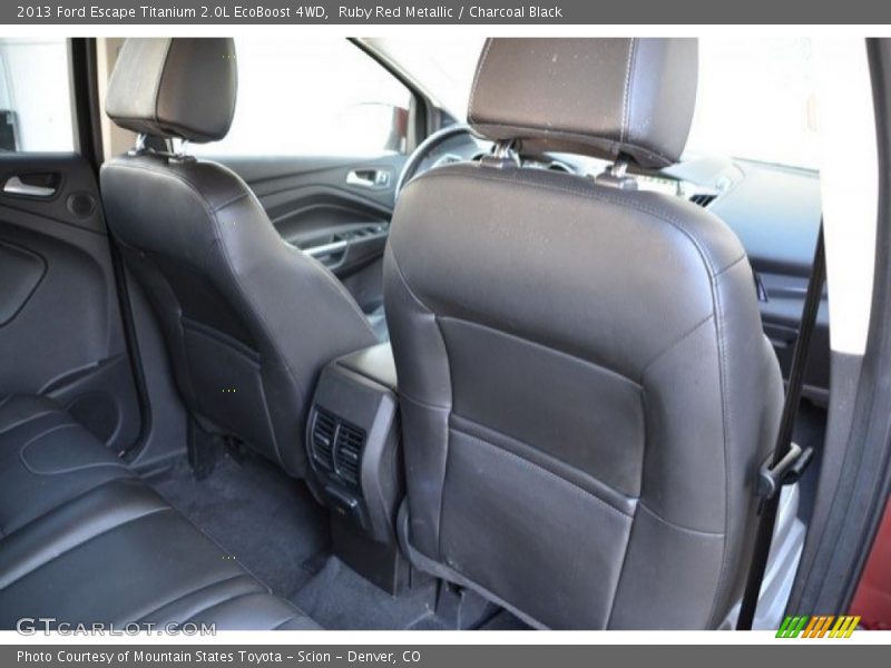 Ruby Red Metallic / Charcoal Black 2013 Ford Escape Titanium 2.0L EcoBoost 4WD