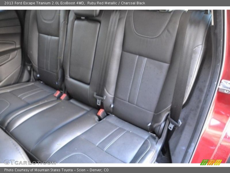 Ruby Red Metallic / Charcoal Black 2013 Ford Escape Titanium 2.0L EcoBoost 4WD