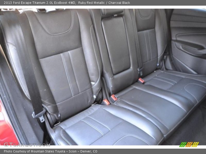 Ruby Red Metallic / Charcoal Black 2013 Ford Escape Titanium 2.0L EcoBoost 4WD