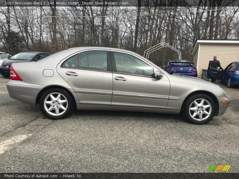 Desert Silver Metallic / Ash 2003 Mercedes-Benz C 240 4Matic Sedan