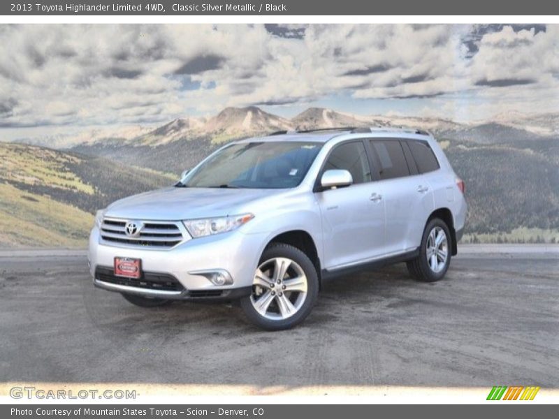 Classic Silver Metallic / Black 2013 Toyota Highlander Limited 4WD