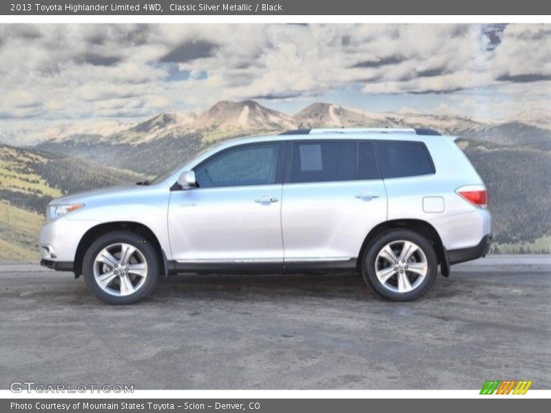 Classic Silver Metallic / Black 2013 Toyota Highlander Limited 4WD