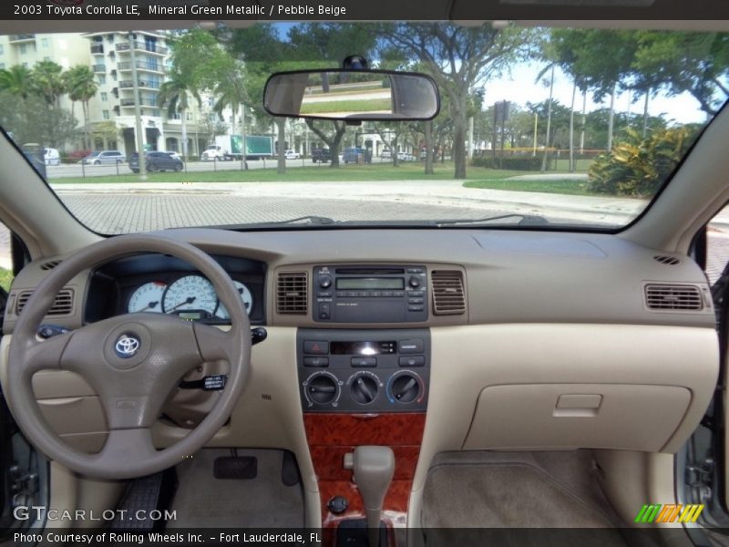 Mineral Green Metallic / Pebble Beige 2003 Toyota Corolla LE