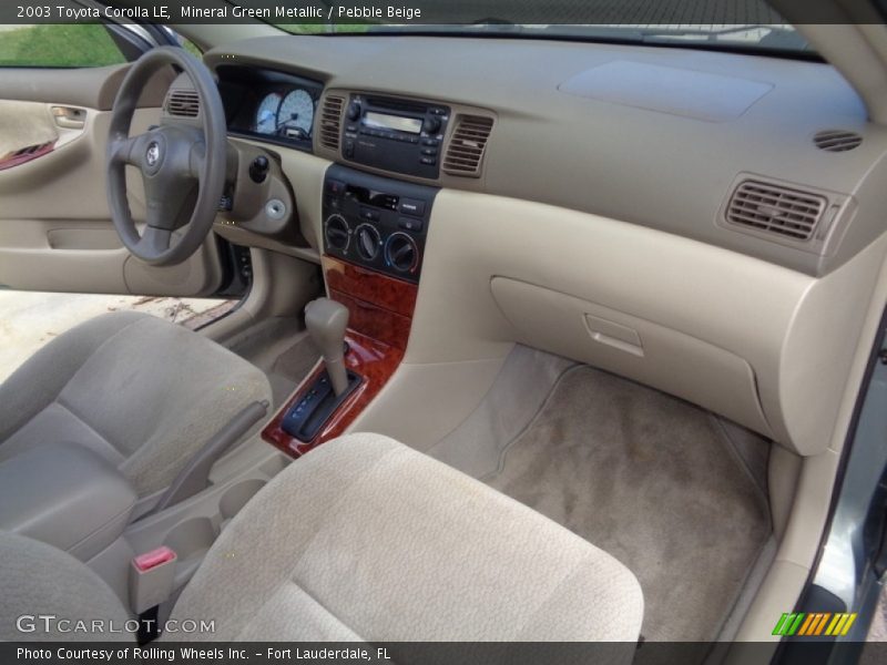 Mineral Green Metallic / Pebble Beige 2003 Toyota Corolla LE