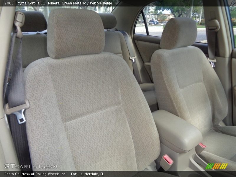 Mineral Green Metallic / Pebble Beige 2003 Toyota Corolla LE