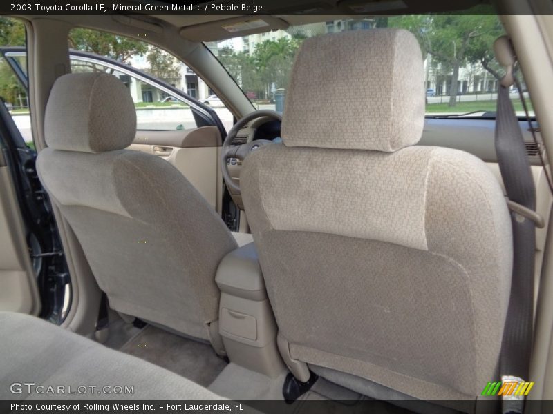 Mineral Green Metallic / Pebble Beige 2003 Toyota Corolla LE
