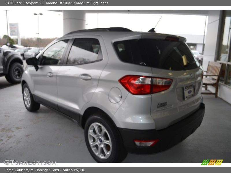 Moondust Silver / Medium Light Stone 2018 Ford EcoSport SE