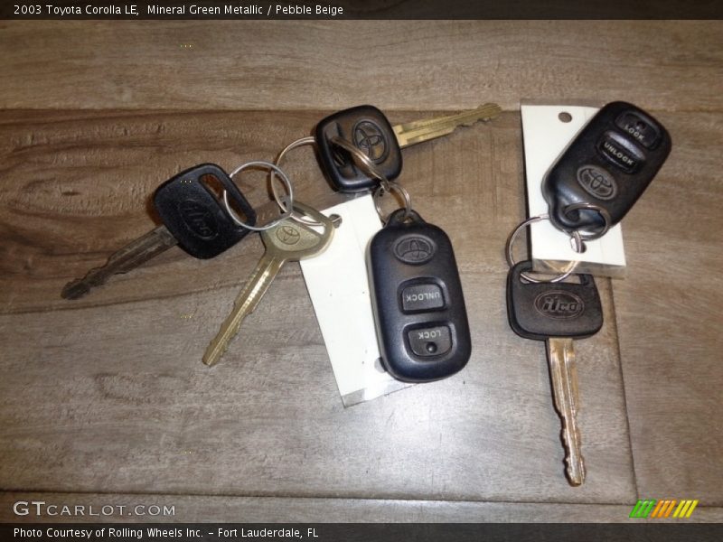 Mineral Green Metallic / Pebble Beige 2003 Toyota Corolla LE