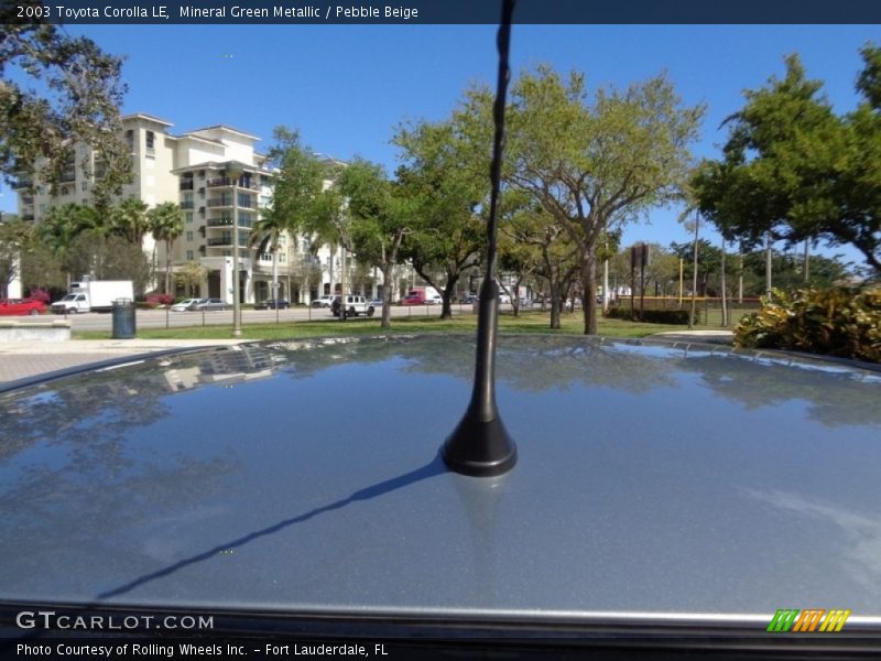Mineral Green Metallic / Pebble Beige 2003 Toyota Corolla LE