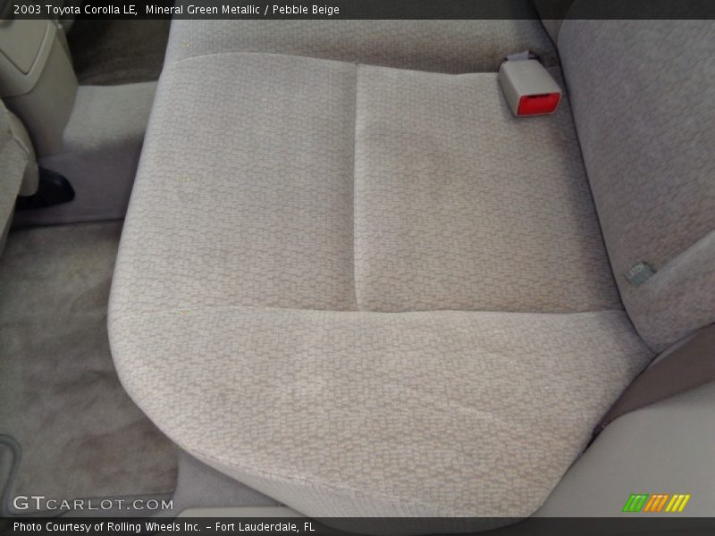 Mineral Green Metallic / Pebble Beige 2003 Toyota Corolla LE