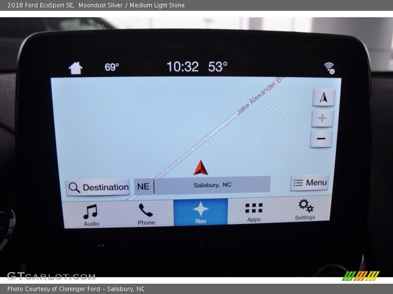 Moondust Silver / Medium Light Stone 2018 Ford EcoSport SE