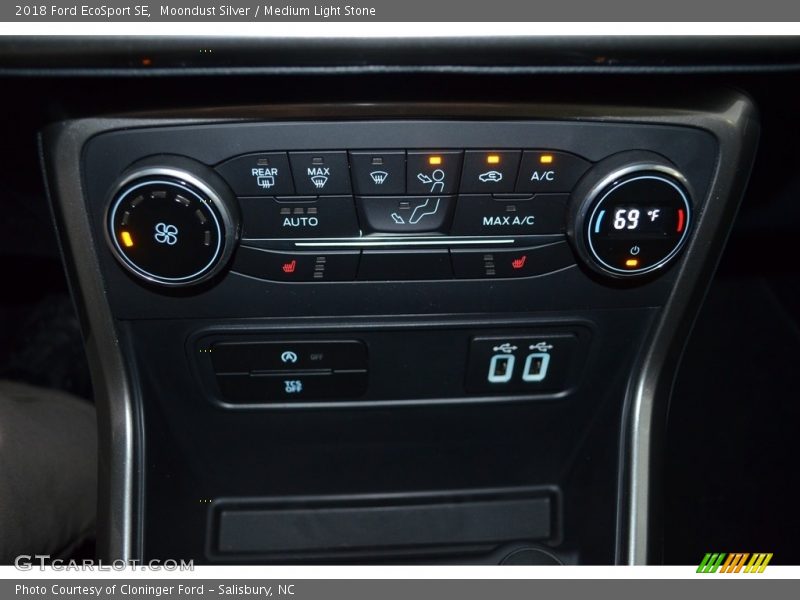 Moondust Silver / Medium Light Stone 2018 Ford EcoSport SE