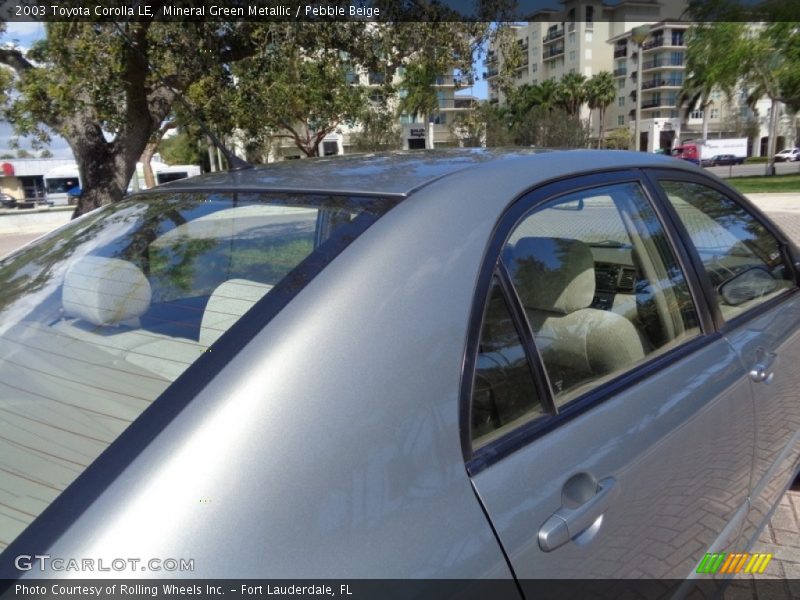 Mineral Green Metallic / Pebble Beige 2003 Toyota Corolla LE
