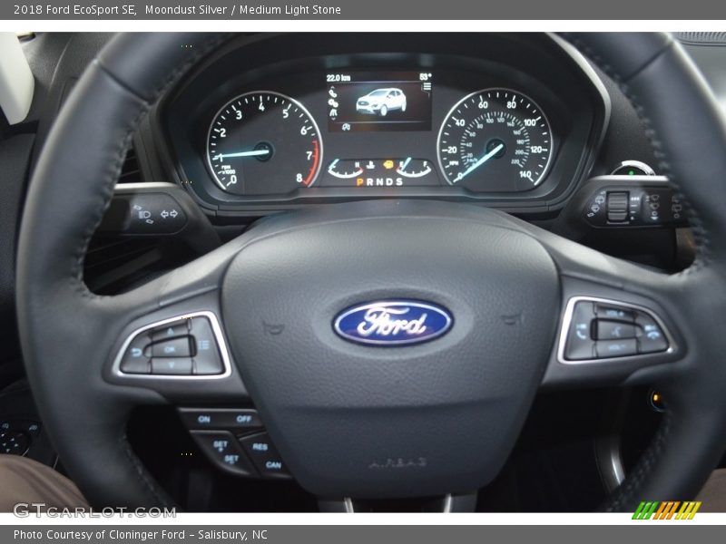 Moondust Silver / Medium Light Stone 2018 Ford EcoSport SE