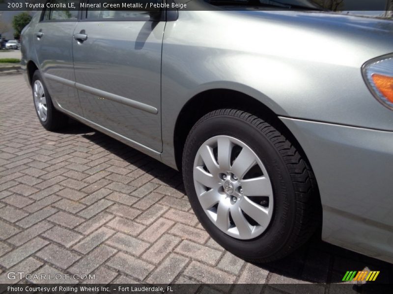 Mineral Green Metallic / Pebble Beige 2003 Toyota Corolla LE