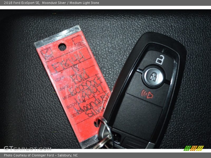 Moondust Silver / Medium Light Stone 2018 Ford EcoSport SE
