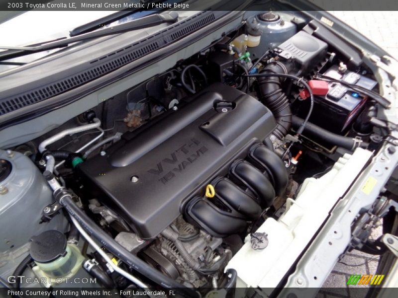 Mineral Green Metallic / Pebble Beige 2003 Toyota Corolla LE