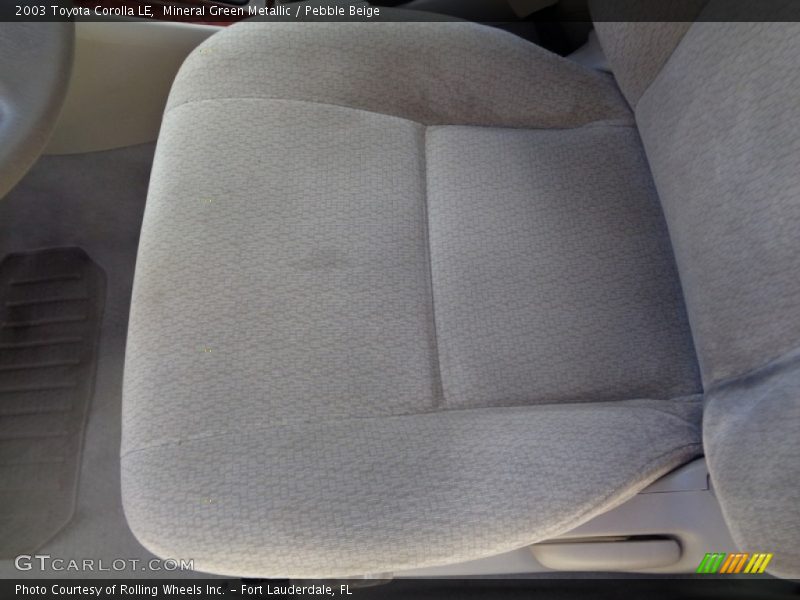 Mineral Green Metallic / Pebble Beige 2003 Toyota Corolla LE