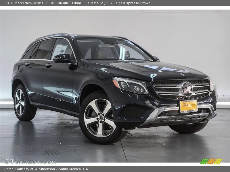 Lunar Blue Metallic / Silk Beige/Espresso Brown 2018 Mercedes-Benz GLC 300 4Matic