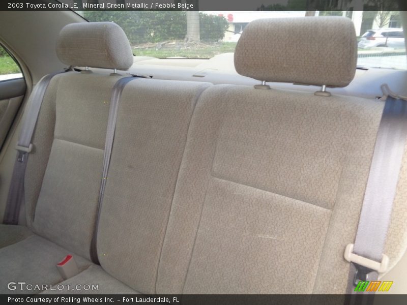 Mineral Green Metallic / Pebble Beige 2003 Toyota Corolla LE