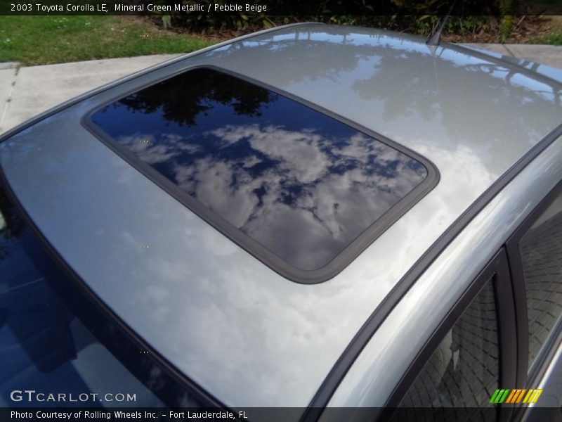 Mineral Green Metallic / Pebble Beige 2003 Toyota Corolla LE