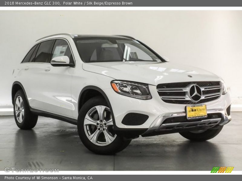Polar White / Silk Beige/Espresso Brown 2018 Mercedes-Benz GLC 300