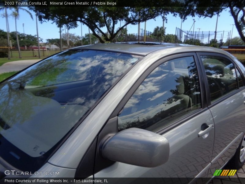 Mineral Green Metallic / Pebble Beige 2003 Toyota Corolla LE