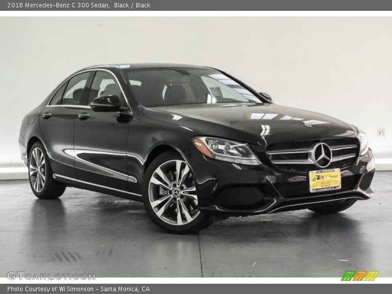 Black / Black 2018 Mercedes-Benz C 300 Sedan