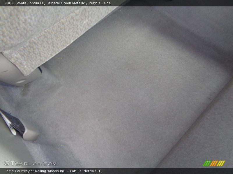 Mineral Green Metallic / Pebble Beige 2003 Toyota Corolla LE