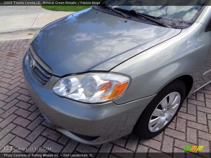 Mineral Green Metallic / Pebble Beige 2003 Toyota Corolla LE