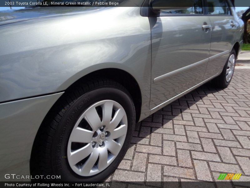 Mineral Green Metallic / Pebble Beige 2003 Toyota Corolla LE