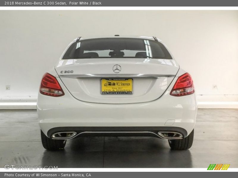 Polar White / Black 2018 Mercedes-Benz C 300 Sedan
