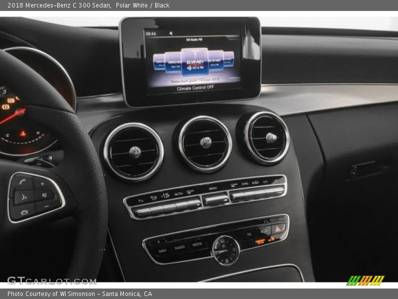 Polar White / Black 2018 Mercedes-Benz C 300 Sedan