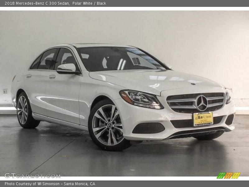 Polar White / Black 2018 Mercedes-Benz C 300 Sedan