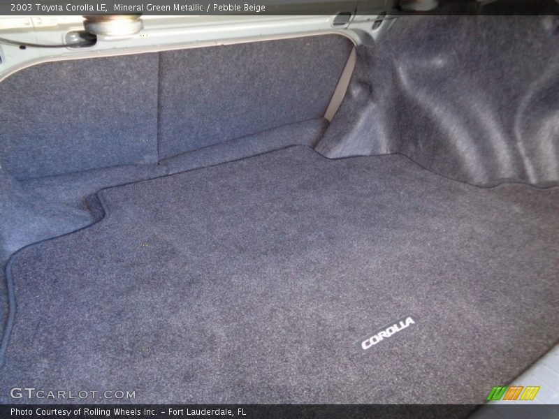 Mineral Green Metallic / Pebble Beige 2003 Toyota Corolla LE