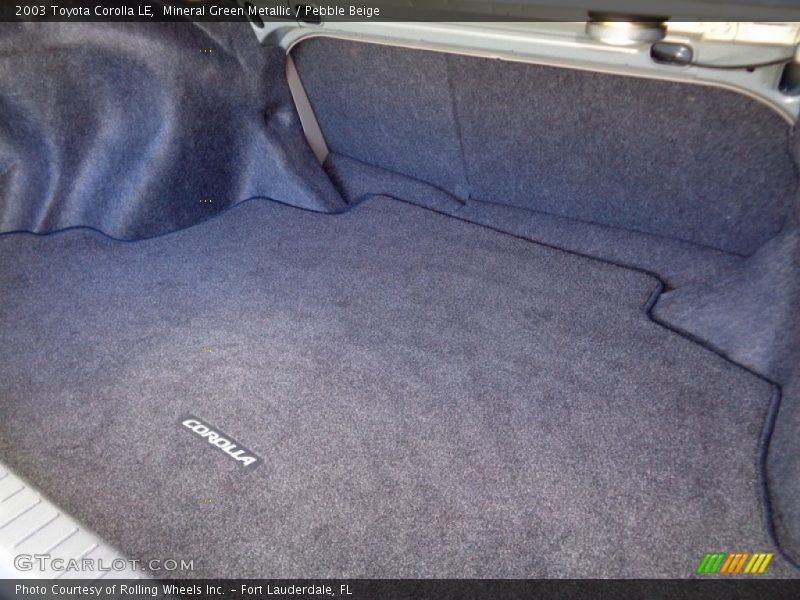 Mineral Green Metallic / Pebble Beige 2003 Toyota Corolla LE