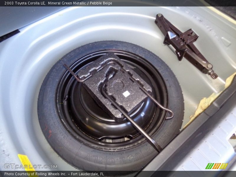 Mineral Green Metallic / Pebble Beige 2003 Toyota Corolla LE