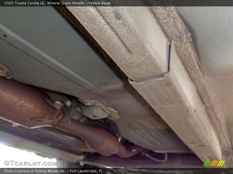 Mineral Green Metallic / Pebble Beige 2003 Toyota Corolla LE