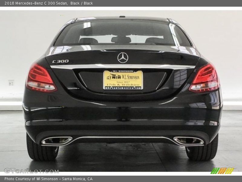 Black / Black 2018 Mercedes-Benz C 300 Sedan