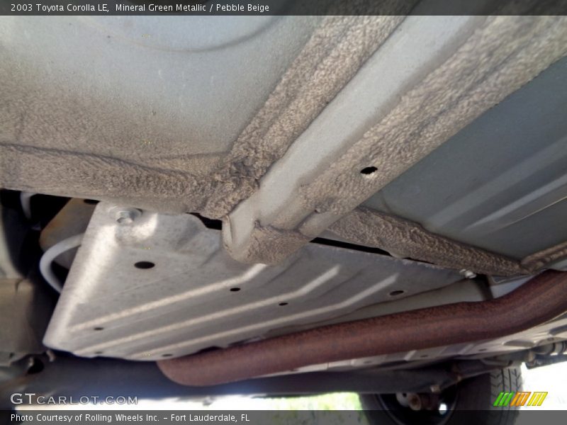 Mineral Green Metallic / Pebble Beige 2003 Toyota Corolla LE