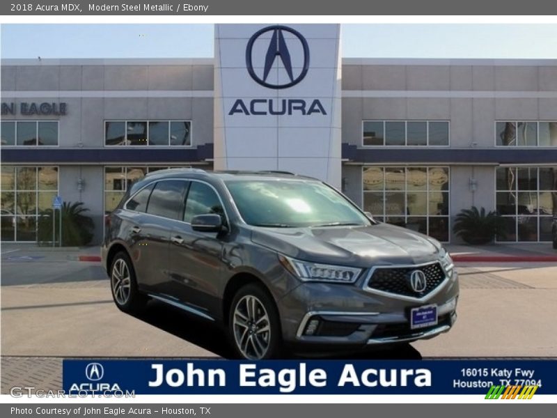 Modern Steel Metallic / Ebony 2018 Acura MDX