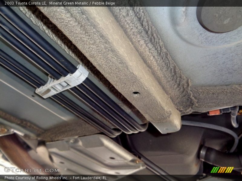 Mineral Green Metallic / Pebble Beige 2003 Toyota Corolla LE