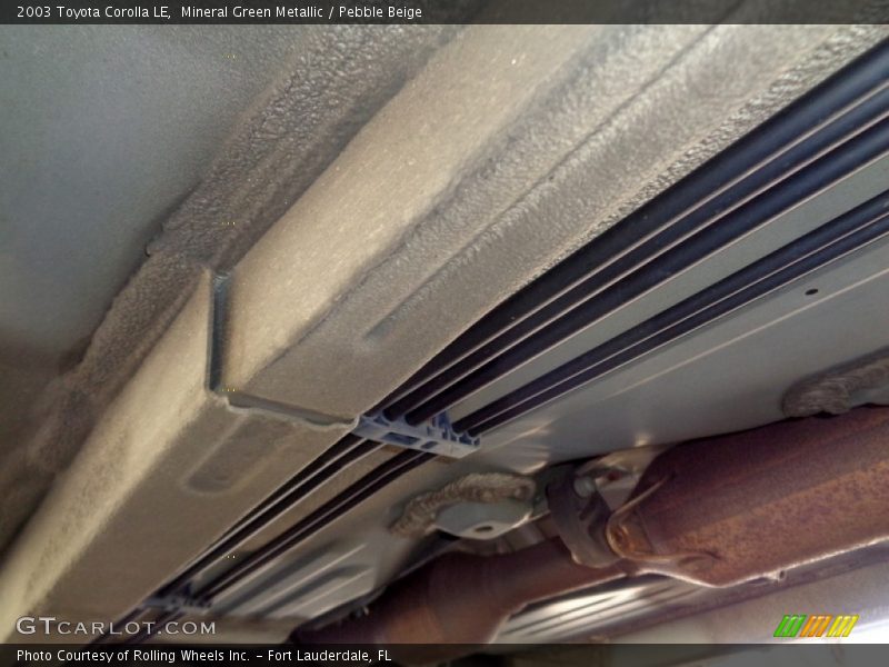 Mineral Green Metallic / Pebble Beige 2003 Toyota Corolla LE