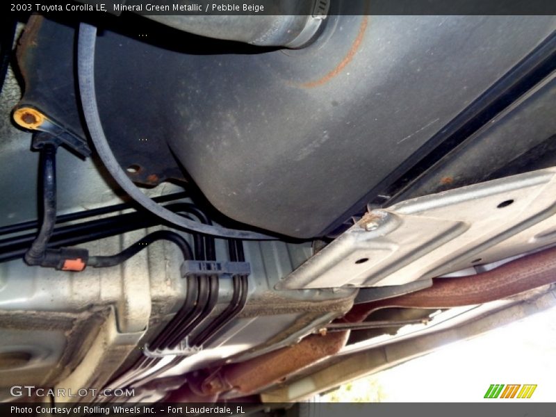 Mineral Green Metallic / Pebble Beige 2003 Toyota Corolla LE