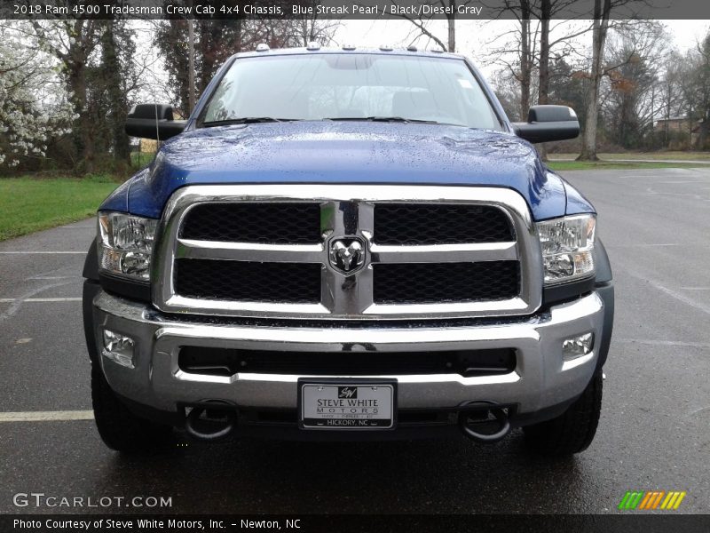 Blue Streak Pearl / Black/Diesel Gray 2018 Ram 4500 Tradesman Crew Cab 4x4 Chassis