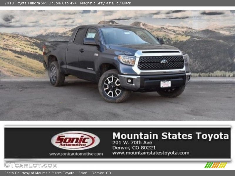Magnetic Gray Metallic / Black 2018 Toyota Tundra SR5 Double Cab 4x4