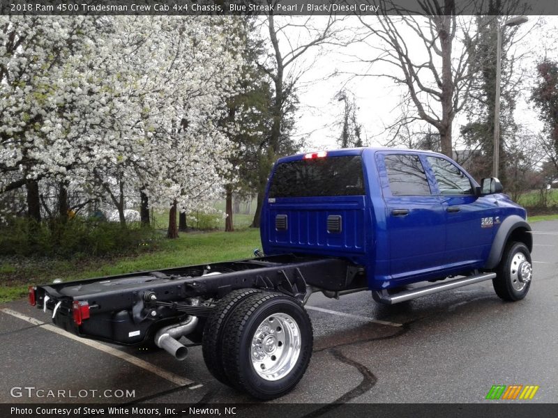 Blue Streak Pearl / Black/Diesel Gray 2018 Ram 4500 Tradesman Crew Cab 4x4 Chassis